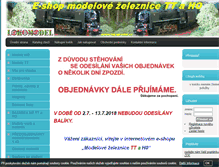 Tablet Screenshot of lokomodel.cz